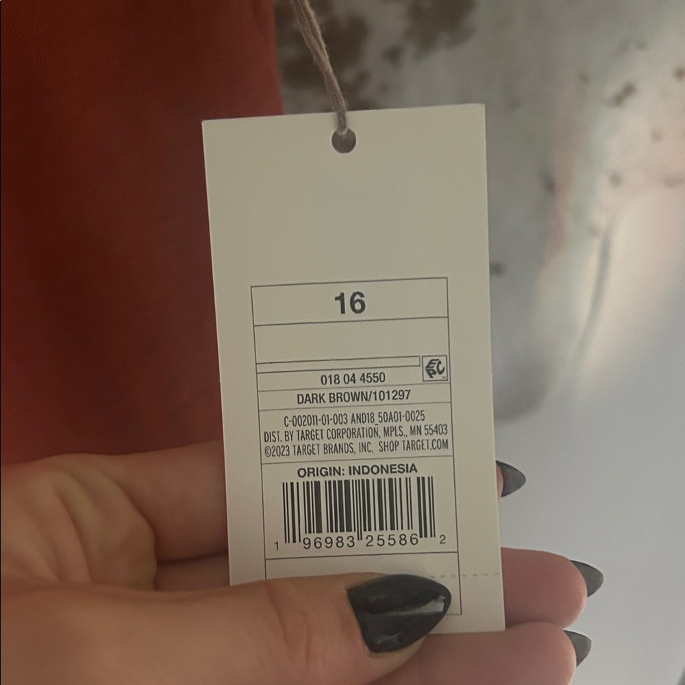 Target Slim Ankle Linen Pants - Rust Color - Picture 3 of 5